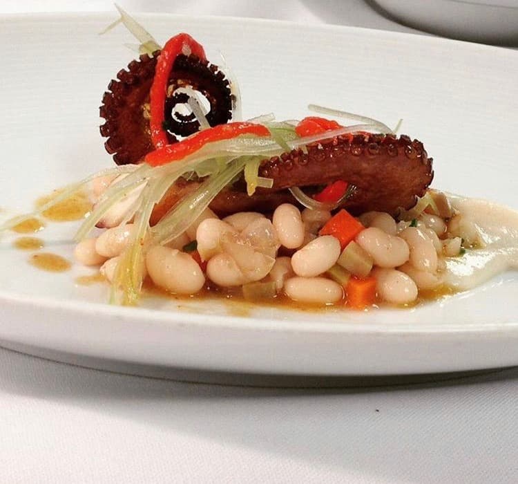 Grilled Octopus with White Beans